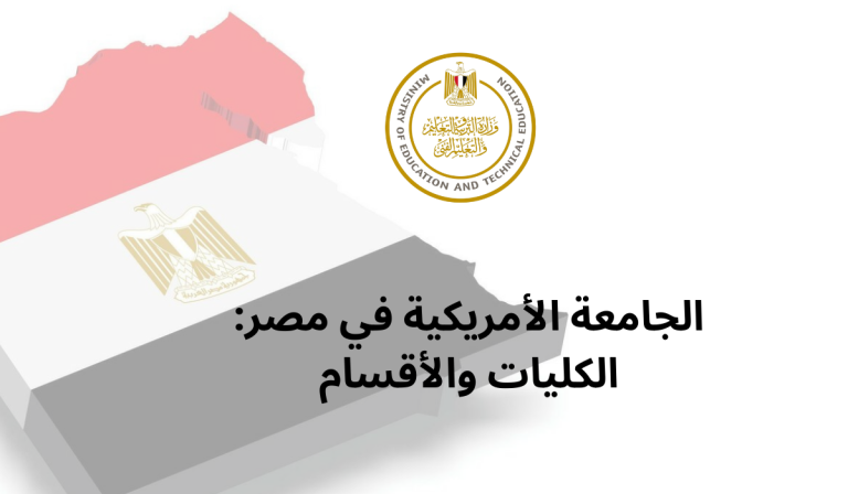 الجامعة الأمريكية في مصر: الكليات والأقسام