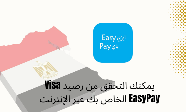 يمكنك التحقق من رصيد Visa EasyPay الخاص بك عبر الإنترنت
